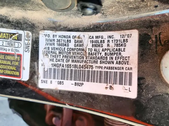HONDA ACCORD 2009 photo 12