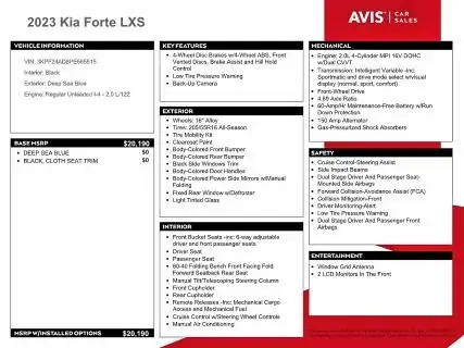 KIA FORTE 2023 photo 12