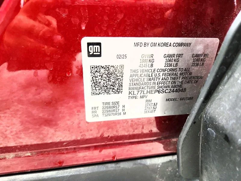 CHEVROLET TRAX 2025 photo 14