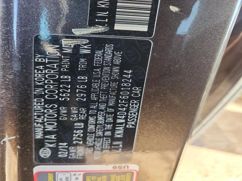 KIA K900 2015 photo 12