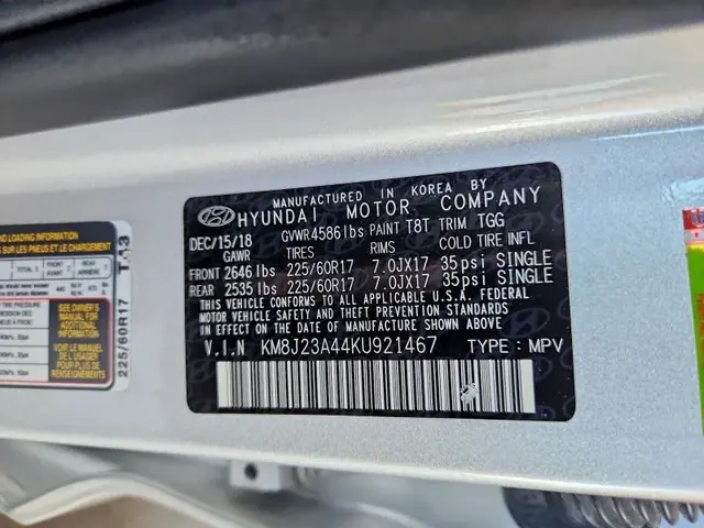 HYUNDAI TUCSON 2019 photo 13