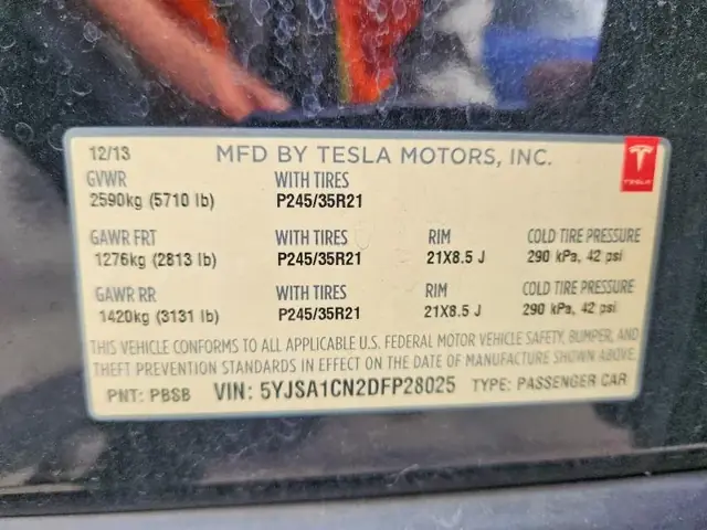 TESLA MODEL S 2013 photo 12