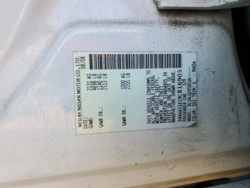 NISSAN MAXIMA 2009 photo 12