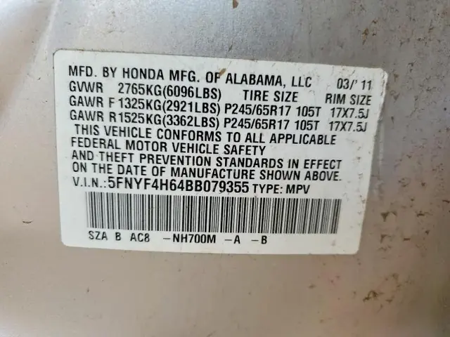 HONDA PILOT 2011 photo 13