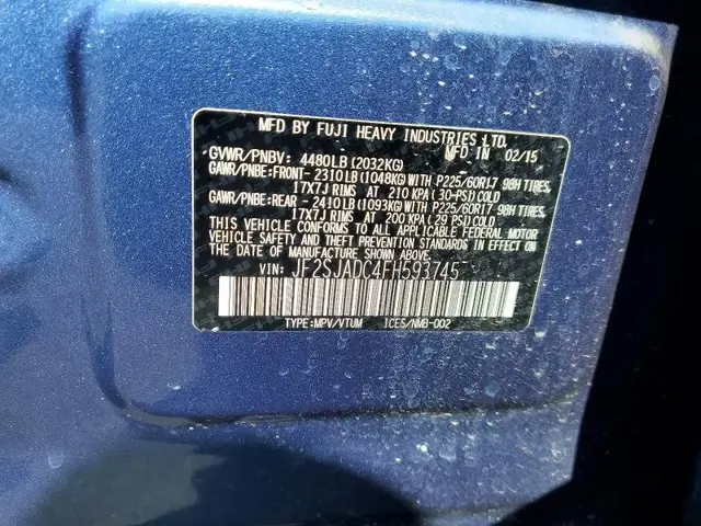 SUBARU FORESTER 2015 photo 13
