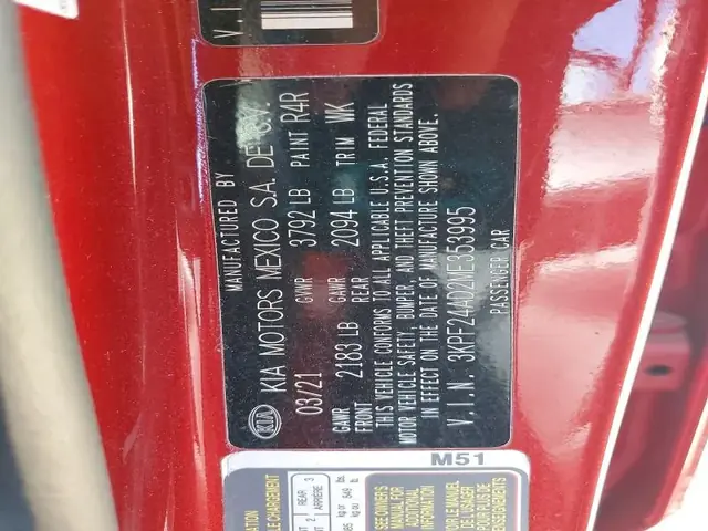 KIA FORTE 2021 photo 12